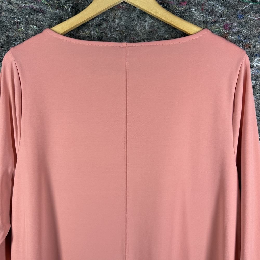 Alfani Tunic Top‎ Women XL Sunrise Coral 3/4 Sleeve Boat Neck Stretch - Picture 12 of 15